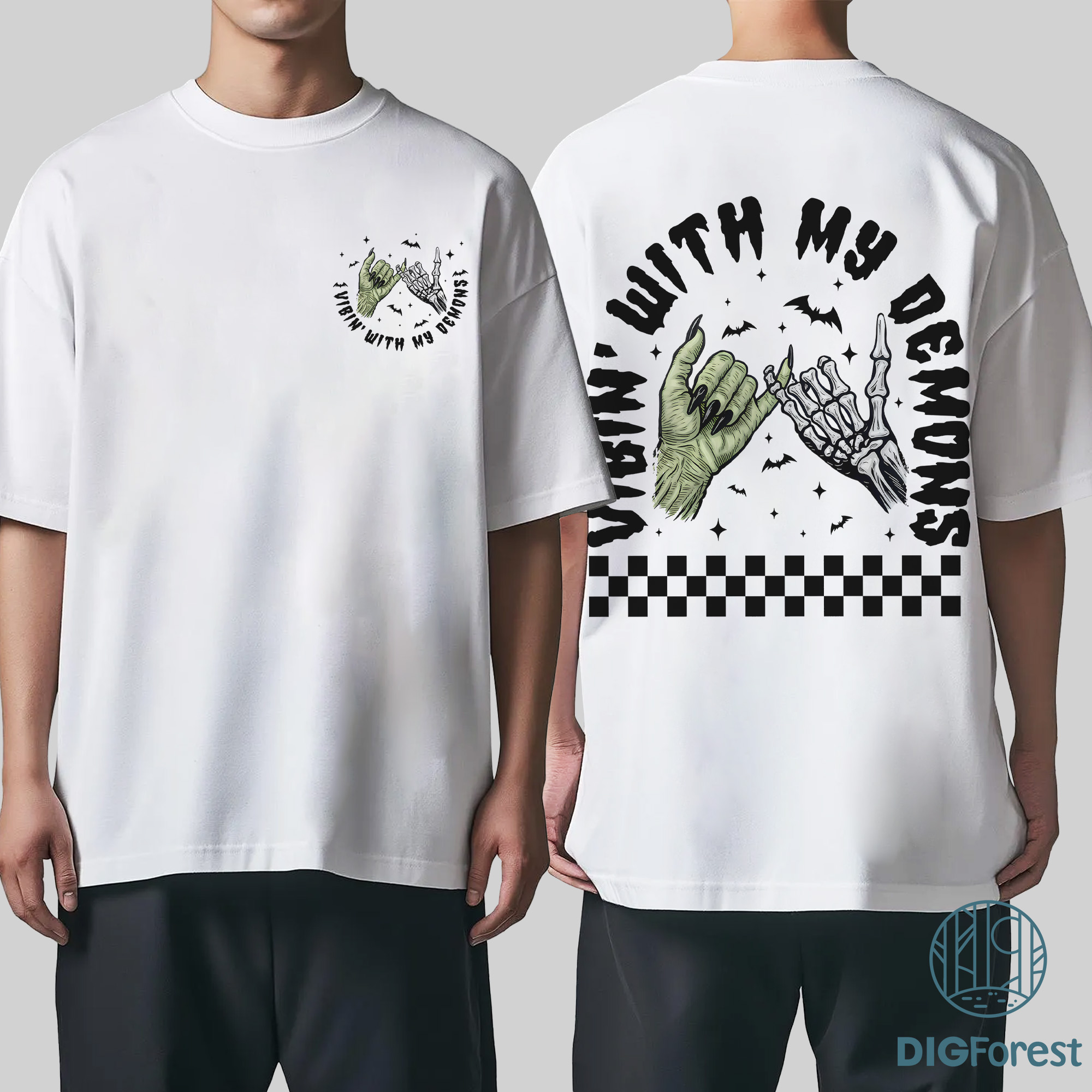 Vibin With My Demons PNG - Retro Halloween Witch Hand, Skeleton, Funny Halloween, Spooky Season, Halloween Vibes Vibin With My Demons PNG - Retro Halloween Witch Hand, Skeleton, Funny Halloween, Spooky Season, Halloween Vibes