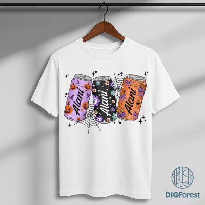 Halloween Energy Drink PNG - Cute Alani Can, Ghost Bat Pumpkin Can, Fall Energy Drink, Halloween Shirt Design PNG