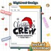 Christmas Crew 2025 PNG - Funny Matching Family Holiday PNG, Christmas Squad Design, Xmas Reunion Sublimation