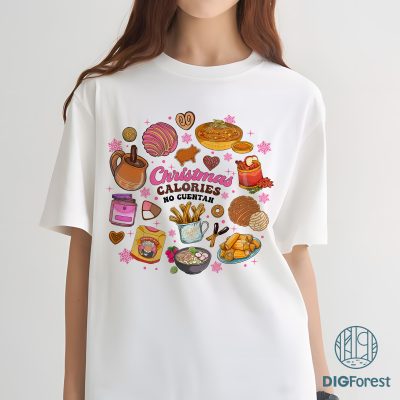 Mexican Christmas PNG - Pan Dulce PNG, Spanish Christmas Design, Mexican Chocolate, Funny Pink Holiday PNG