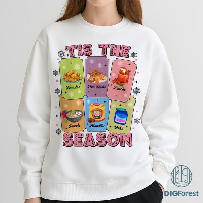 Tis The Season Mexican Christmas PNG - Pan Dulce PNG, Spanish Christmas Design, Funny Pink Holiday PNG