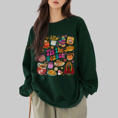 Tis The Season PNG - Mexican Christmas PNG - Funny Spanish Christmas, Chocolate Abuelita, Pink Holiday PNG