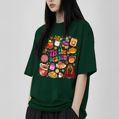 Tis The Season PNG - Mexican Christmas PNG - Funny Spanish Christmas, Chocolate Abuelita, Pink Holiday PNG