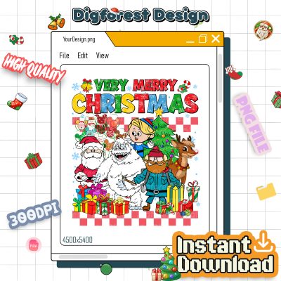 Rudolph The Red Nosed Reindeer PNG - Very Merry Christmas PNG, Holiday Season PNG, Christmas Gift PNG