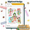Watercolor Mickey and Friends Christmas PNG - Disney Mickey Holiday PNG, WDW Christmas Trip PNG