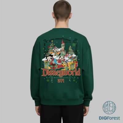 Mickey DisneyWorld Est 1971 Christmas PNG - Mickey and Friends PNG, Magic Kingdom Holiday PNG, Christmas 2025