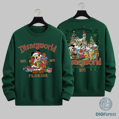 Mickey DisneyWorld Est 1971 Christmas PNG - Mickey and Friends PNG, Magic Kingdom Holiday PNG, Christmas 2025