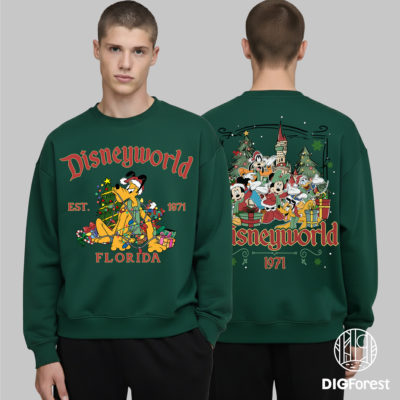 Pluto DisneyWorld Est 1971 Christmas PNG, Mickey and Friends PNG, Magic Kingdom Holiday PNG, Christmas 2025