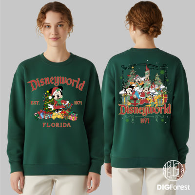 Minnie DisneyWorld Est 1971 Christmas PNG - Mickey and Friends PNG, Magic Kingdom Holiday PNG, Christmas 2025