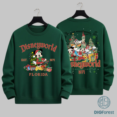 Minnie DisneyWorld Est 1971 Christmas PNG - Mickey and Friends PNG, Magic Kingdom Holiday PNG, Christmas 2025