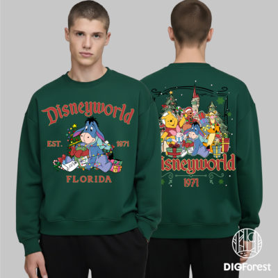 Eeyore DisneyWorld Est 1971 Christmas PNG - Winnie The Pooh and Friends PNG, Magic Kingdom Holiday Christmas 2025