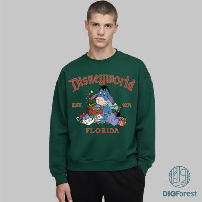 Eeyore DisneyWorld Est 1971 Christmas PNG - Winnie The Pooh and Friends PNG, Magic Kingdom Holiday Christmas 2025