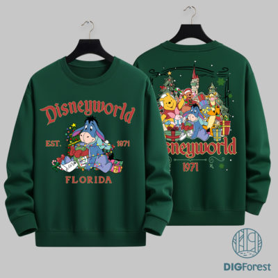 Eeyore DisneyWorld Est 1971 Christmas PNG - Winnie The Pooh and Friends PNG, Magic Kingdom Holiday Christmas 2025