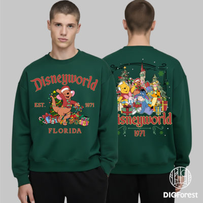 Roo DisneyWorld Est 1971 Christmas PNG - Winnie The Pooh and Friends PNG, Magic Kingdom Holiday Christmas 2025