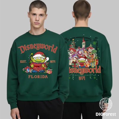 Little Green Aliens Lightyear DisneyWorld Est 1971 Christmas PNG - Toy Story Christmas PNG, Magic Kingdom Christmas 2025