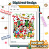 Disney Mickey and Friends Christmas Light PNG - Pooh and Friends Christmas PNG, Digital Holiday PNG, Christmas 2025