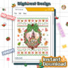 Coquette Bows Disneyland Castle Christmas PNG - Magic Kingdom Christmas PNG, Disney Christmas 2025 PNG