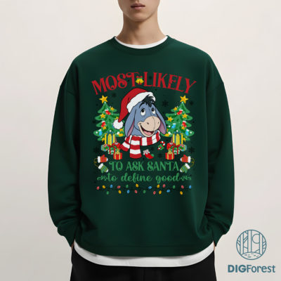 Eeyore Most Likely To Disney Christmas PNG - Funny Family Matching Pajamas PNG, WDW Disneyland Xmas Party 2025 Eeyore Most Likely To Disney Christmas PNG - Funny Family Matching Pajamas PNG, WDW Disneyland Xmas Party 2025