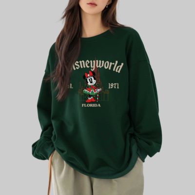 Disneyworld Est 1971 Minnie Characters Christmas PNG - Mickey And Friends Christmas PNG, Disneyland Family Xmas