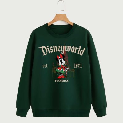 Disneyworld Est 1971 Minnie Characters Christmas PNG - Mickey And Friends Christmas PNG, Disneyland Family Xmas