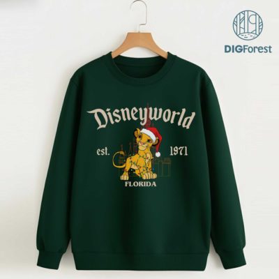 Disneyworld Est 1971 Simba Characters Christmas PNG - Lion King Christmas PNG, Disneyland Family Xmas Disneyworld Est 1971 Simba Characters Christmas PNG - Lion King Christmas PNG, Disneyland Family Xmas