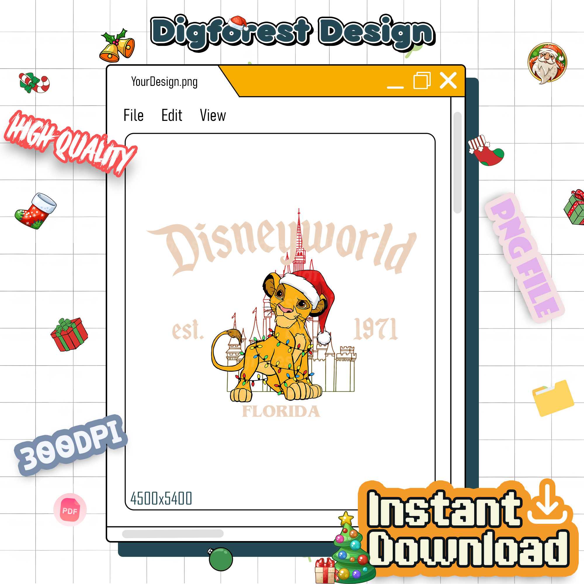 Disneyworld Est 1971 Simba Characters Christmas PNG - Lion King Christmas PNG, Disneyland Family Xmas Disneyworld Est 1971 Simba Characters Christmas PNG - Lion King Christmas PNG, Disneyland Family Xmas
