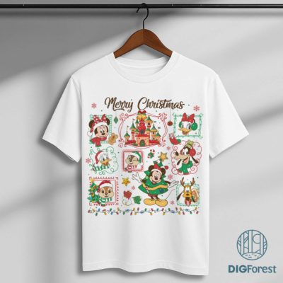 Retro Mickey's Very Merry Christmas Party 2025 PNG - Mickey And Friends Christmas PNG, WDW Disneyland Xmas PNG