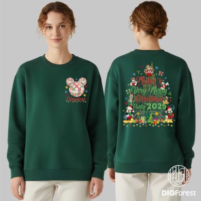 Disney Santa Mickey & Friends Christmas PNG - Mickey’s Very Merry Xmas Matching, Disneyland Family Holiday