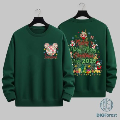Disney Santa Mickey & Friends Christmas PNG - Mickey’s Very Merry Xmas Matching, Disneyland Family Holiday