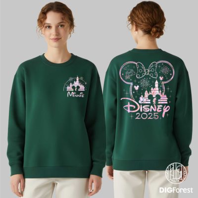 Minnie Disney Vacation 2026 Family Trip PNG - Disneyland & Disneyworld Matching Couple Vacation PNG