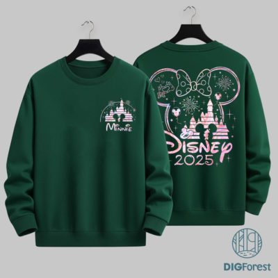 Minnie Disney Vacation 2026 Family Trip PNG - Disneyland & Disneyworld Matching Couple Vacation PNG