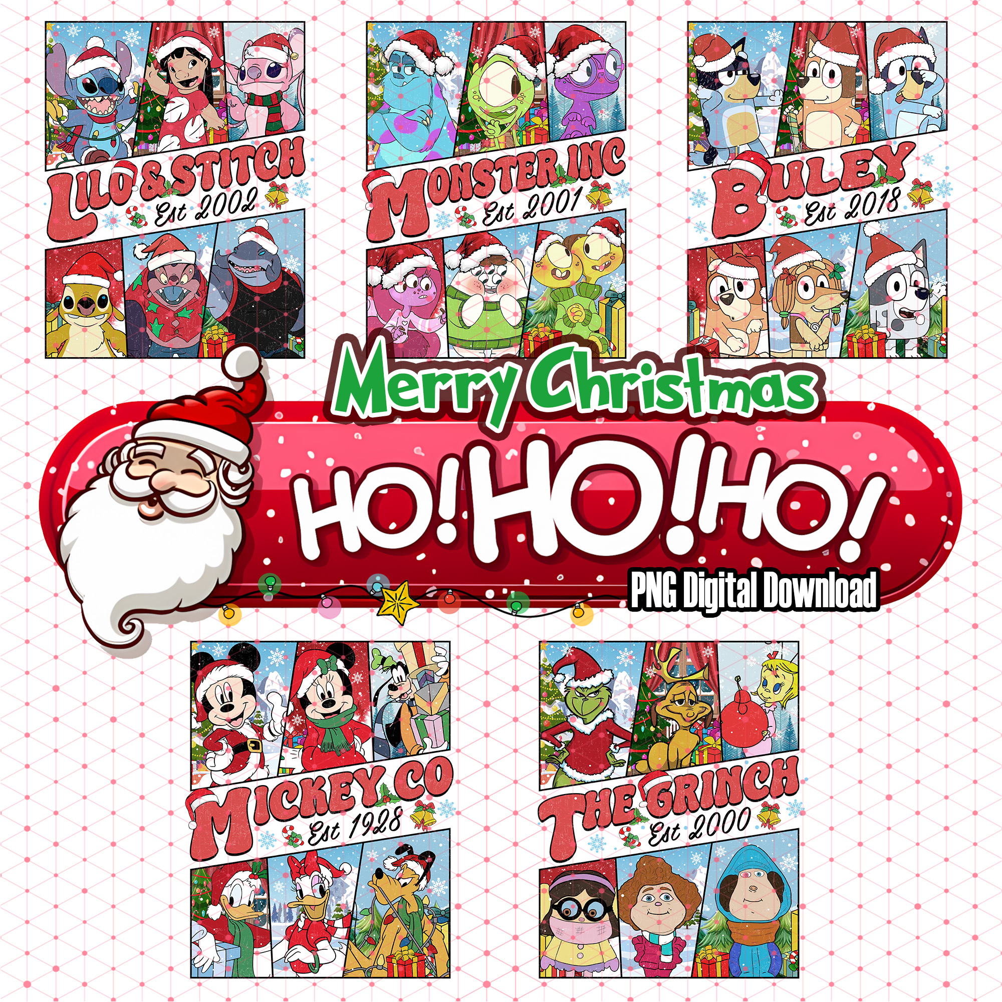 Merry Christmas PNG Bundle – Mickey & Friends PNG, Christmas Mouse PNG, Cartoon Movie Holiday PNG Merry Christmas PNG Bundle – Mickey & Friends PNG, Christmas Mouse PNG, Cartoon Movie Holiday PNG