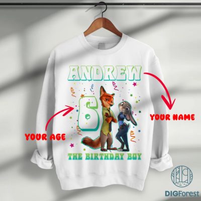 Custom Zootopia Birthday Family Shirt – Personalized Wilde, Bogo, Yax & Duke Tee Design Custom Zootopia Birthday Family Shirt – Personalized Wilde, Bogo, Yax & Duke Tee Design