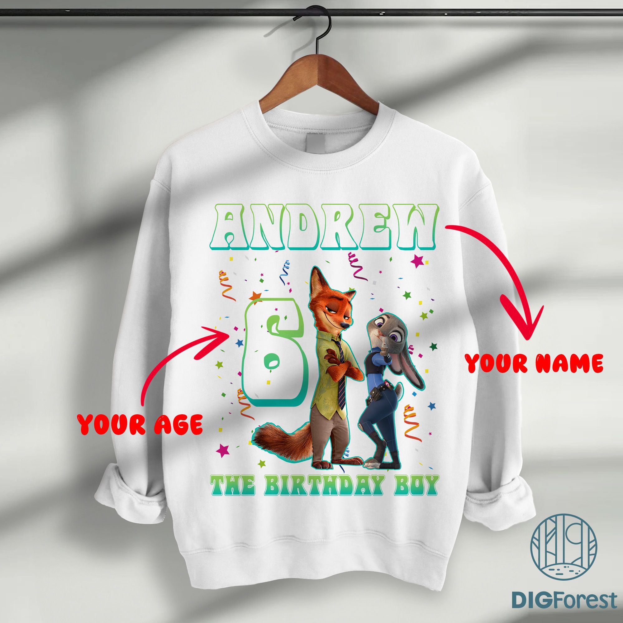 Custom Zootopia Birthday Family Shirt – Personalized Wilde, Bogo, Yax & Duke Tee Design Custom Zootopia Birthday Family Shirt – Personalized Wilde, Bogo, Yax & Duke Tee Design