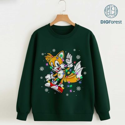 Miles “Tails” Prower Christmas PNG – Sonic the Hedgehog Xmas Character, Group Matching Christmas Design