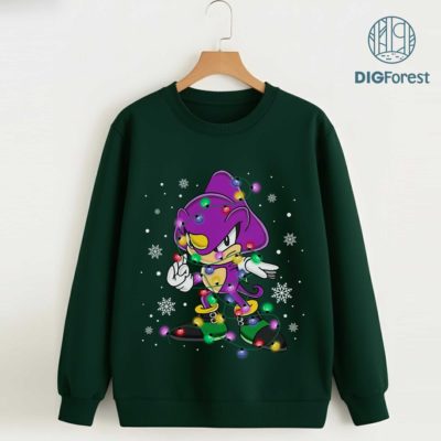 Espio the Chameleon Christmas PNG – Sonic the Hedgehog Xmas Character, Group Matching Christmas Design