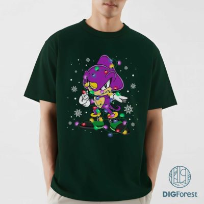 Espio the Chameleon Christmas PNG – Sonic the Hedgehog Xmas Character, Group Matching Christmas Design
