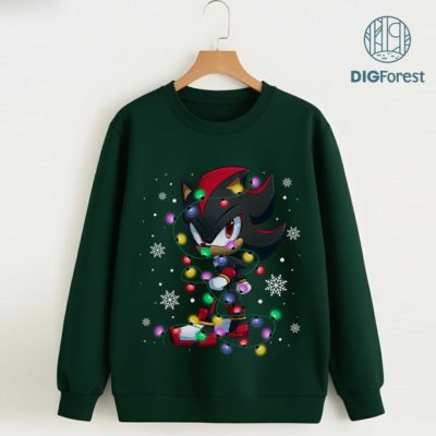 Shadow the Hedgehog Christmas PNG – Sonic the Hedgehog Xmas Character, Group Matching Christmas Design