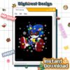 Metal Sonic Christmas PNG – Sonic the Hedgehog Xmas Character, Group Matching Christmas Design