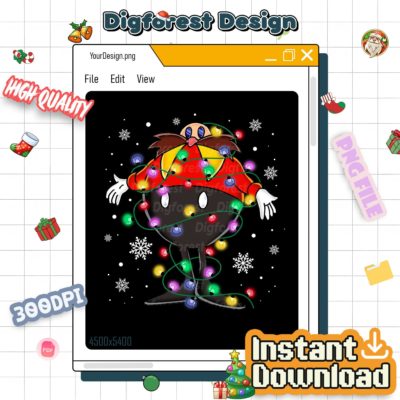 Eggman Christmas PNG – Sonic the Hedgehog Xmas Character, Group Matching Christmas Design
