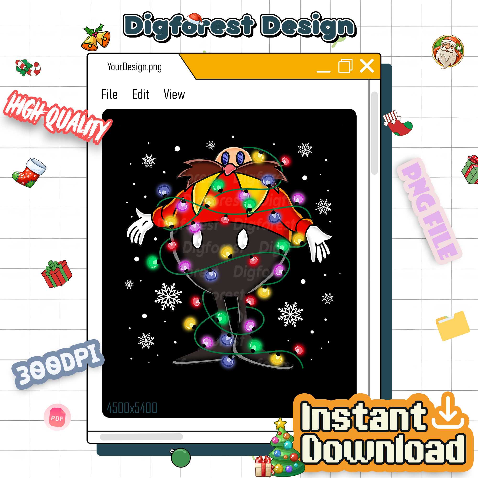 Eggman Christmas PNG – Sonic the Hedgehog Xmas Character, Group Matching Christmas Design Eggman Christmas PNG – Sonic the Hedgehog Xmas Character, Group Matching Christmas Design