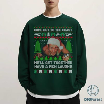 Die Hard Ugly Christmas PNG – Nakatomi Plaza John McClane Xmas Movie Holiday Design