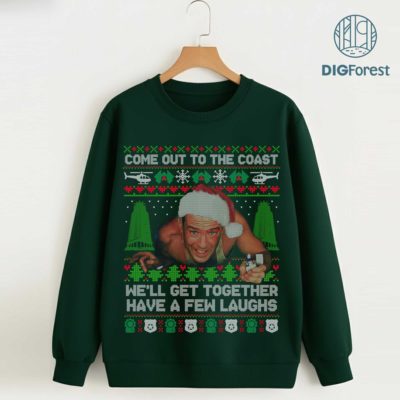 Die Hard Ugly Christmas PNG – Nakatomi Plaza John McClane Xmas Movie Holiday Design