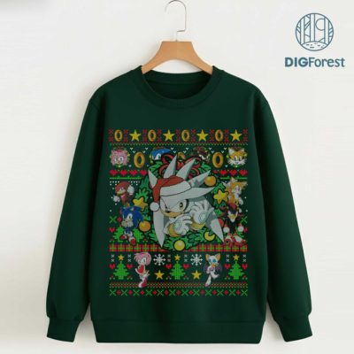 Silver the Hedgehog Christmas PNG – Sonic the Hedgehog Xmas Character, Group Matching Christmas Design