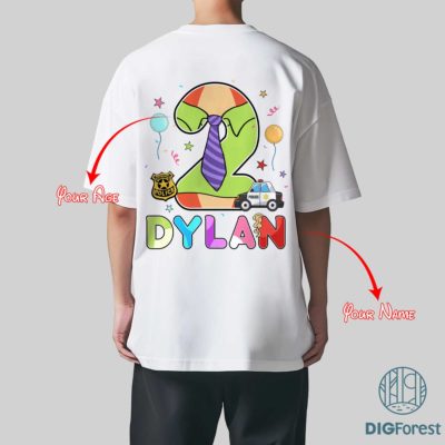 Personalized Zootopia Birthday Boy PNG – Custom Name Birthday Design, Disneyland Zootopia Family with Nick