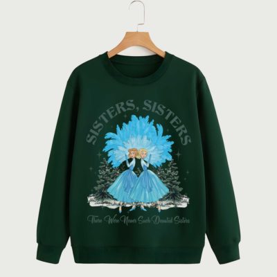 Groovy Sisters Devoted Sisters PNG – Christmas Movie Quote Design, Xmas Sisters Holiday Graphic