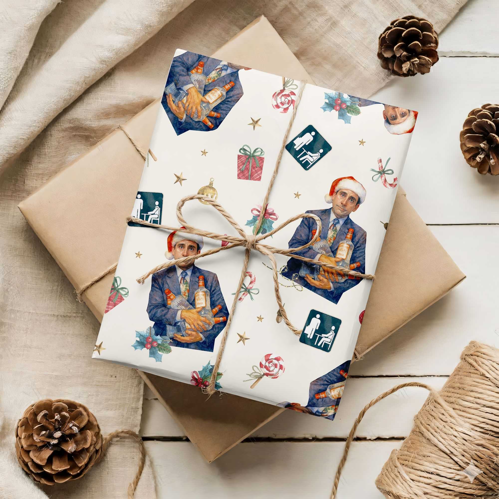 The Office Michael Scott Wrapping Paper – Awkward Manager Holiday Gift Wrap, Workplace Humor Roll The Office Michael Scott Wrapping Paper – Awkward Manager Holiday Gift Wrap, Workplace Humor Roll