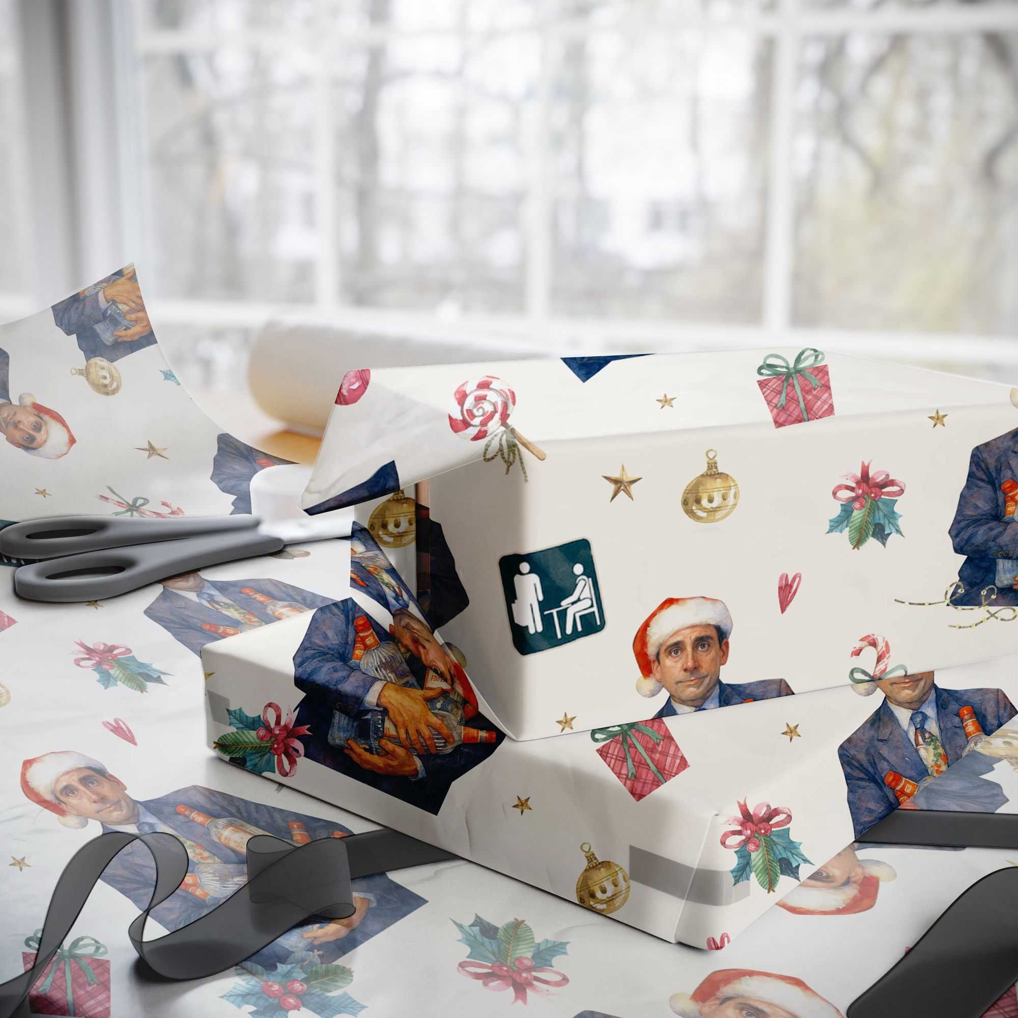 The Office Michael Scott Wrapping Paper – Awkward Manager Holiday Gift Wrap, Workplace Humor Roll The Office Michael Scott Wrapping Paper – Awkward Manager Holiday Gift Wrap, Workplace Humor Roll