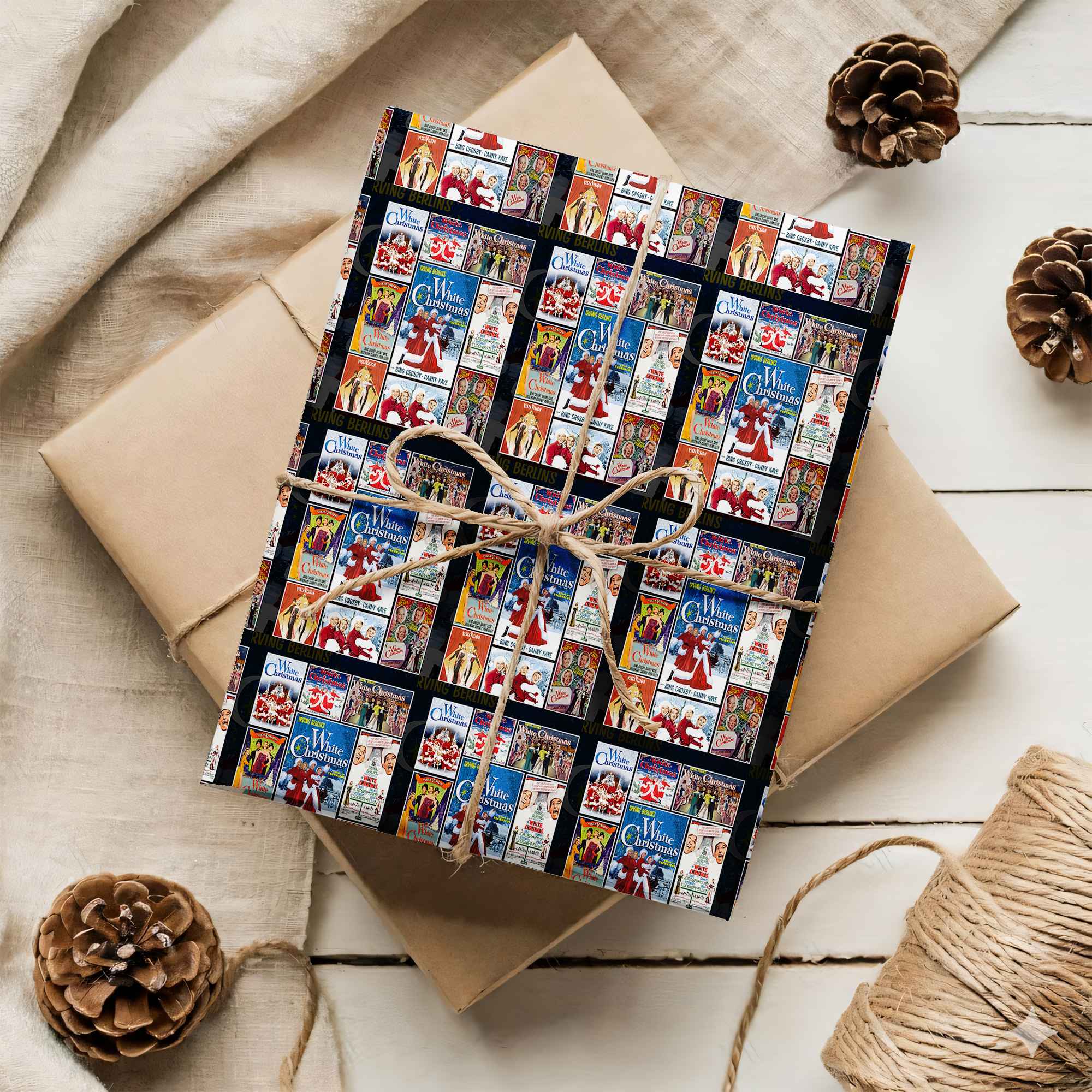 White Christmas Wrapping Paper – Funny Holiday Movie Gift Wrap, Sister Christmas Wrap, Festive Xmas Gift Paper White Christmas Wrapping Paper – Funny Holiday Movie Gift Wrap, Sister Christmas Wrap, Festive Xmas Gift Paper