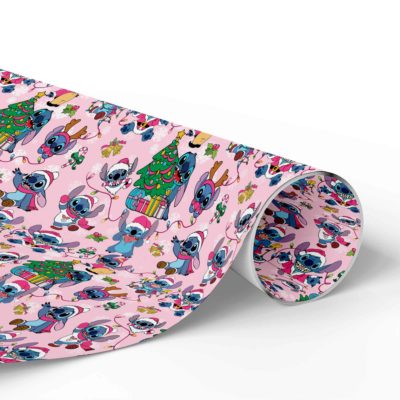 Stitch & Lilo Christmas – Disneyland Holiday Seamless Pattern Gift Wrap, Cute Couple Xmas Paper, Birthday Wrap Stitch & Lilo Christmas – Disneyland Holiday Seamless Pattern Gift Wrap, Cute Couple Xmas Paper, Birthday Wrap